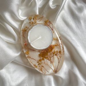 Baby’s Breath Flower Tea Light Holder