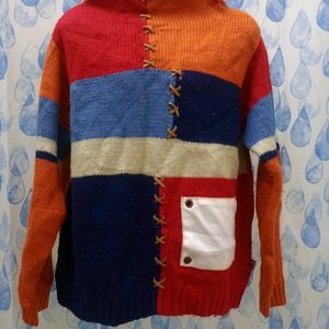 MULTI COLOUR DESIGNER SWEATER FOR BOYS