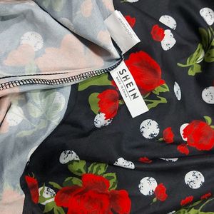 Plus floral printed dress