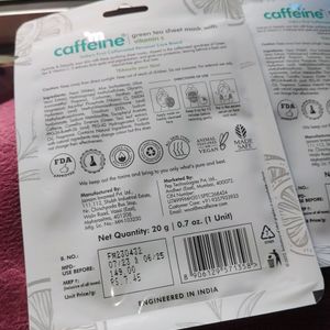 m Caffeine Combo Of 2 Sheet Mask