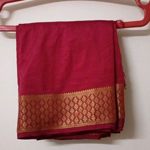 Red Semi Silk Saree