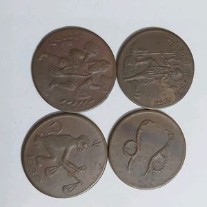 Half Anna - Set Of 4 Rarest Coins -EAST INDI