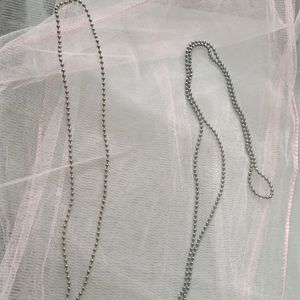 Silver Chains - set of 2