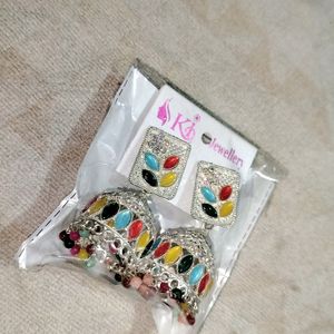 Colourful Jhumka