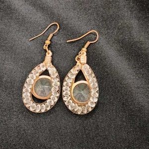 Beautiful Long Earrings With Beads IN Net