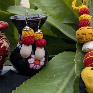 Handmade Yellow Bird Neckpiece