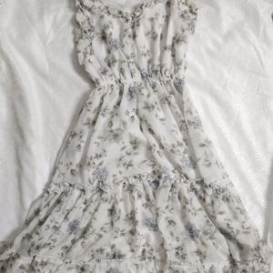 coquette floral frill dress