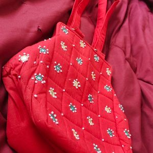 Red Traditional Sling Bag