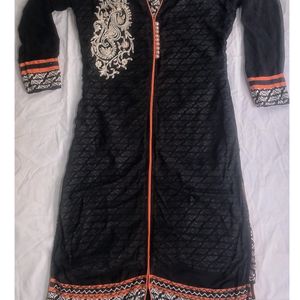 Black embroidered kurta 🖤