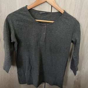 Ether Basic Grey Top, Size S