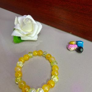 Marble & Krackle Mixed Stylish Beads Bracelet