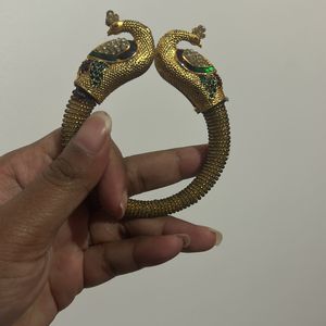 Peacock Gold Press Bracelet