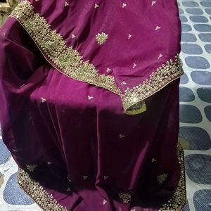 Purple Saree