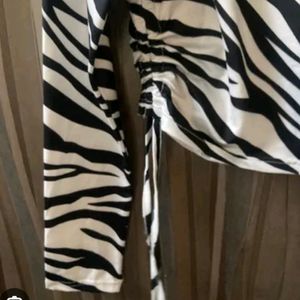 Urbanic Zebra Print Top, Xs Size, Brand New