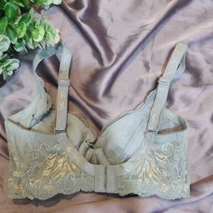 grey shimmer bra