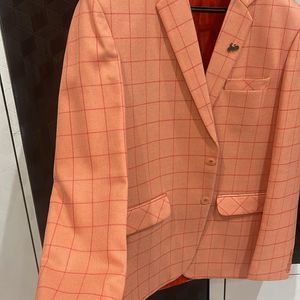 Peach Color Party Wear Blazer