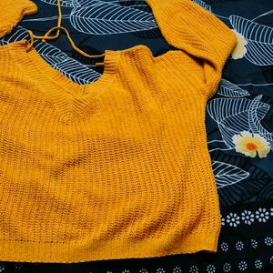 Mustard Yellow Crop Top