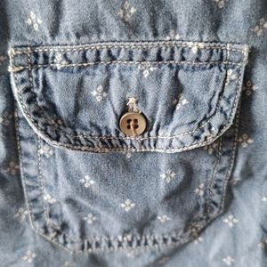 Denim Small Print Shirt