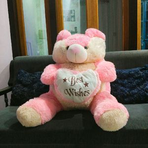 Big White And Pink Cute Teddy Bear For Girls