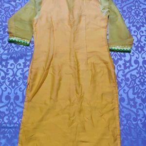 Beautiful ❤️ Latto Pila Colour Kurta For Women