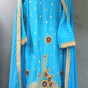 Kurta & Patiala Shalwar Dupatta Set