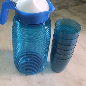 Water Jug With 6 Glasses