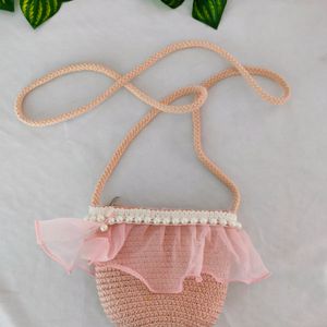 Peach Casual Slingbag (Girl's)