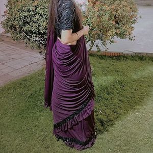 Beautiful Purple Saree