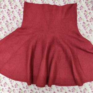 Red Mini Flare  Skirt Hot And Sexy