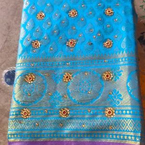 Women Embroidered Fancy Saree