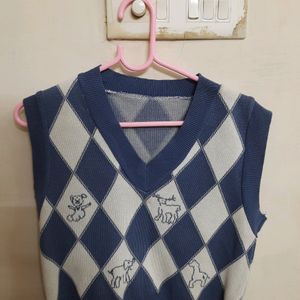 Sleeveless Knitted Vest Women
