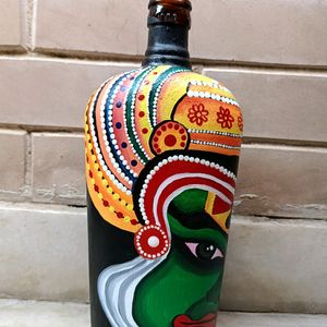 Handpainted Kathakali Bottle Art