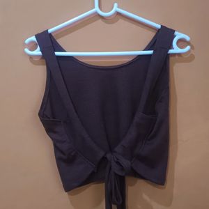 Halter Neck Brown Top