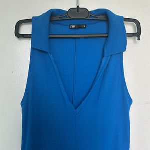 ZARA HALTER NECK MINI DRESS