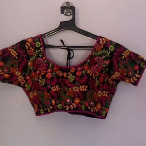 Black Embroidery Blouse