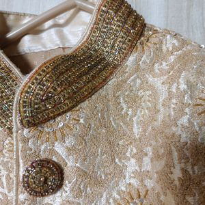 Beige Sherwani