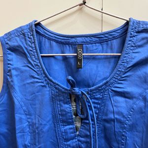 Blue Sleeveless Top