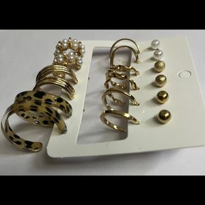 9 Pairs Of Earrings Set