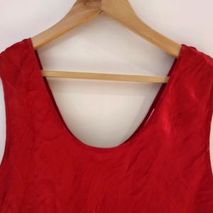 Beautiful Maroon Satin Top