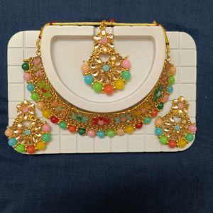 Partywear Multicolor Chocker Set