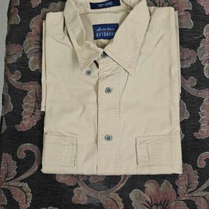 FINE Essex Cotton Allen Solly KHAKI Shirt Size 44