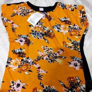 Orange And Dark Blue Womens Top. New Item