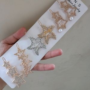 (6 Pcs)Korean Fancy Clips for Women