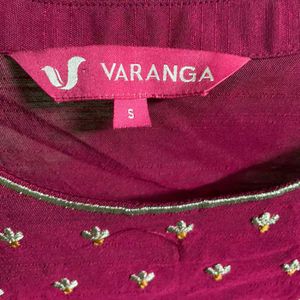 Varanga Embellished Art Silk Straight Kurta