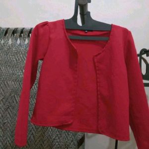 Red Jacket Carry With Top, Seelevesless Dress