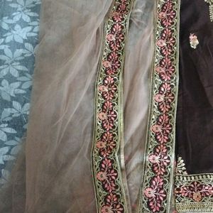 Plazo Suit With Net Dupatta