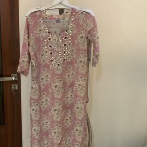 Cotton Jaipuri Hand Work Kurti