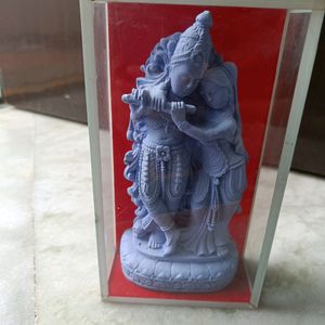 Radhakrishna Statue In Glass.