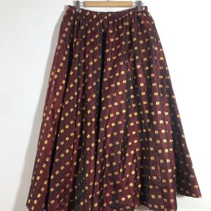 Maroon Printed Lehenga Choli Set (Women’s)