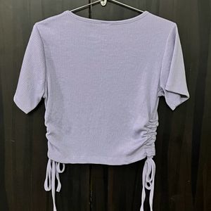 Ruched Crop Top. Size-M